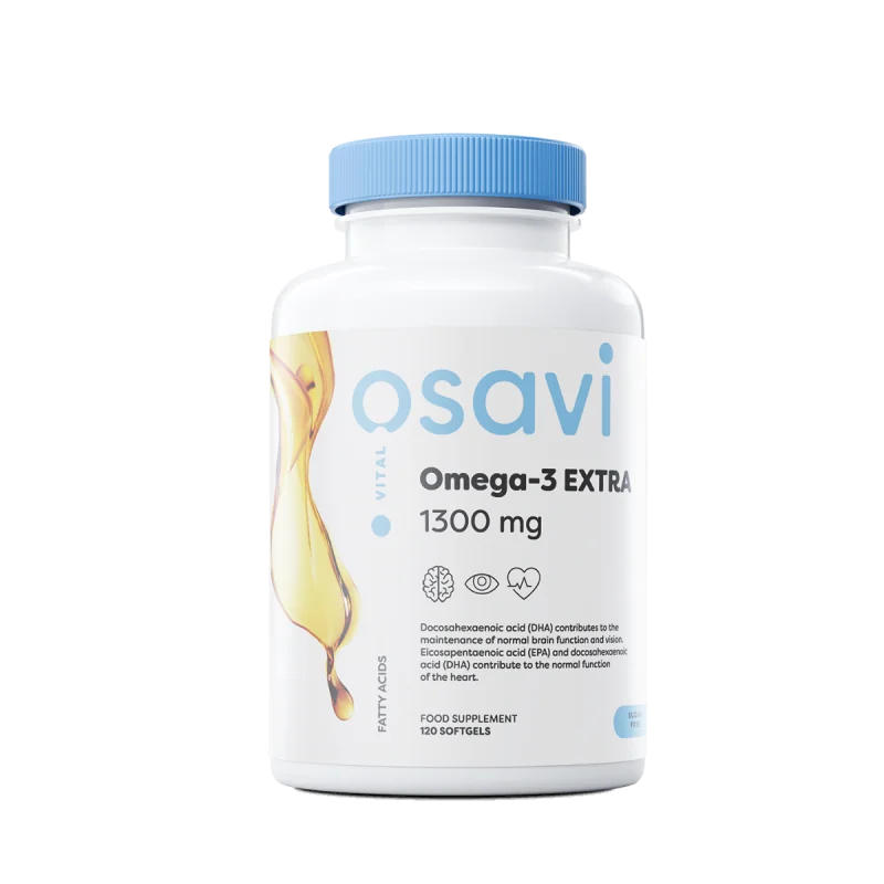 Omega-3 Extra, 1300mg (Lemon) - 120 softgels - Osavi