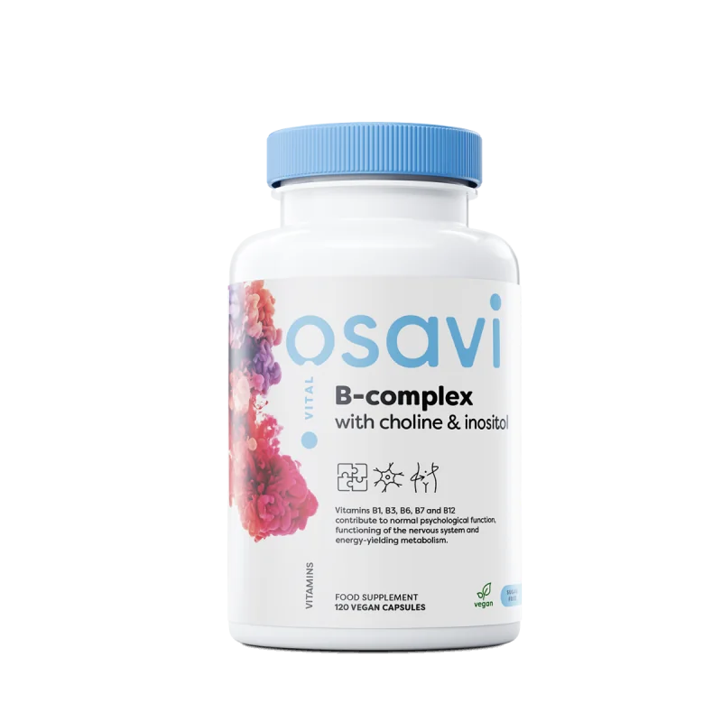 B-Complex with Choline & Inositol - 120 vegan caps - Osavi
