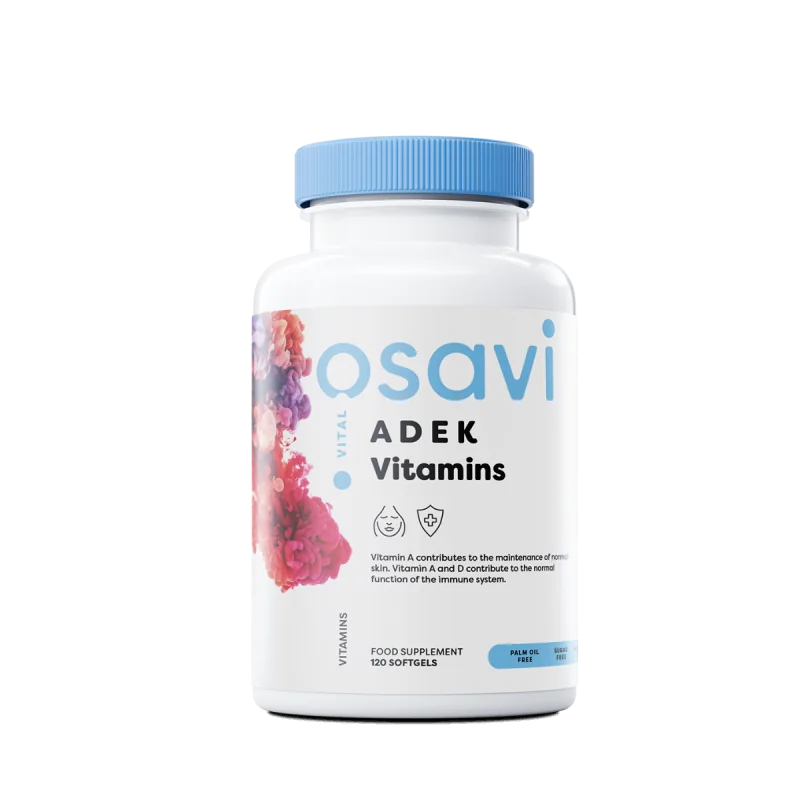 ADEK Vitamins vegan - 120 softgels - Osavi