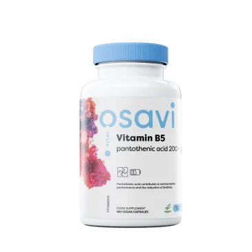 Vitamin B5 Pantothenic Acid - 200mg - 180 vegan caps d'Osavi pas cher
