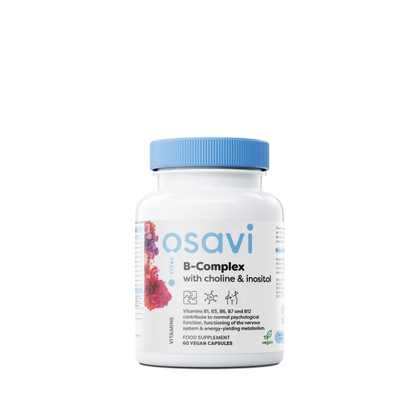 B-Complex with Choline & Inositol - 60 vegan caps - Osavi