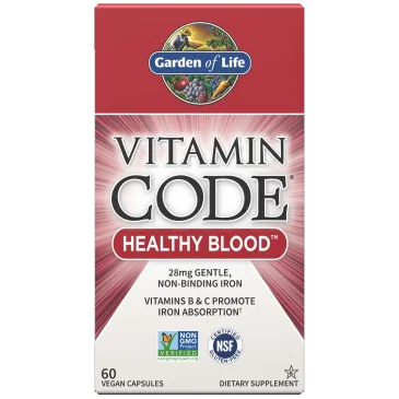 Vitamin Code Healthy Blood - 60 vcaps de Garden of Life pas cher