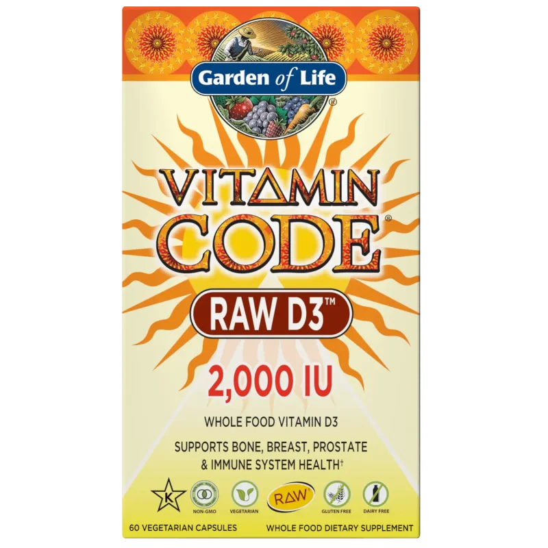 Vitamin Code RAW D3 - 2000 IU - 60 vcaps - Garden of Life
