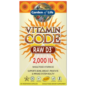 Vitamin Code RAW D3 - 2000 IU - 60 vcaps de Garden of Life pas cher