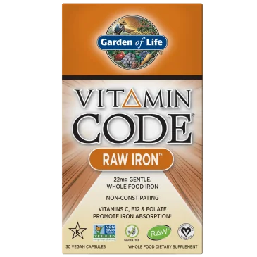 Vitamin Code RAW Iron - 30 vcaps de Garden of Life pas cher