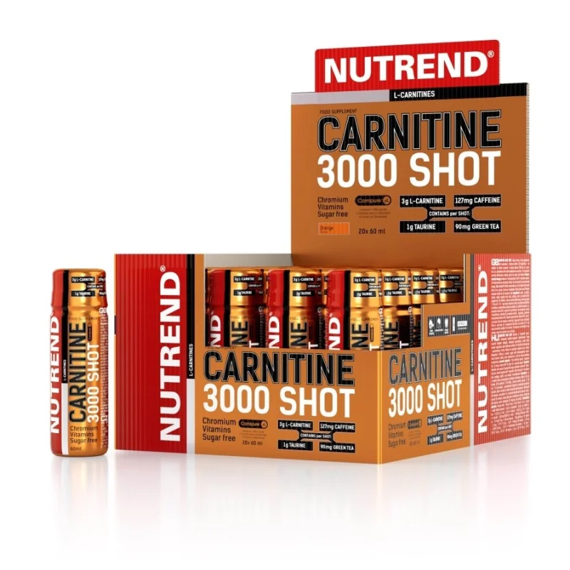 Carnitine 3000 Shot - 20 x 60 ml de Nutrend pas cher - Nutriwellness