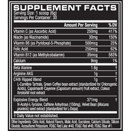 C4 Ripped (30 serv) - Cellucor