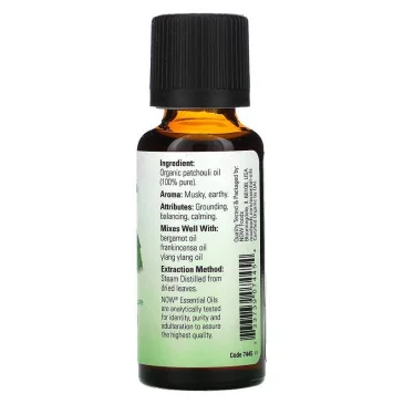 Essential Oil, Patchouli Oil - 30 ml de NOW Foods pas cher