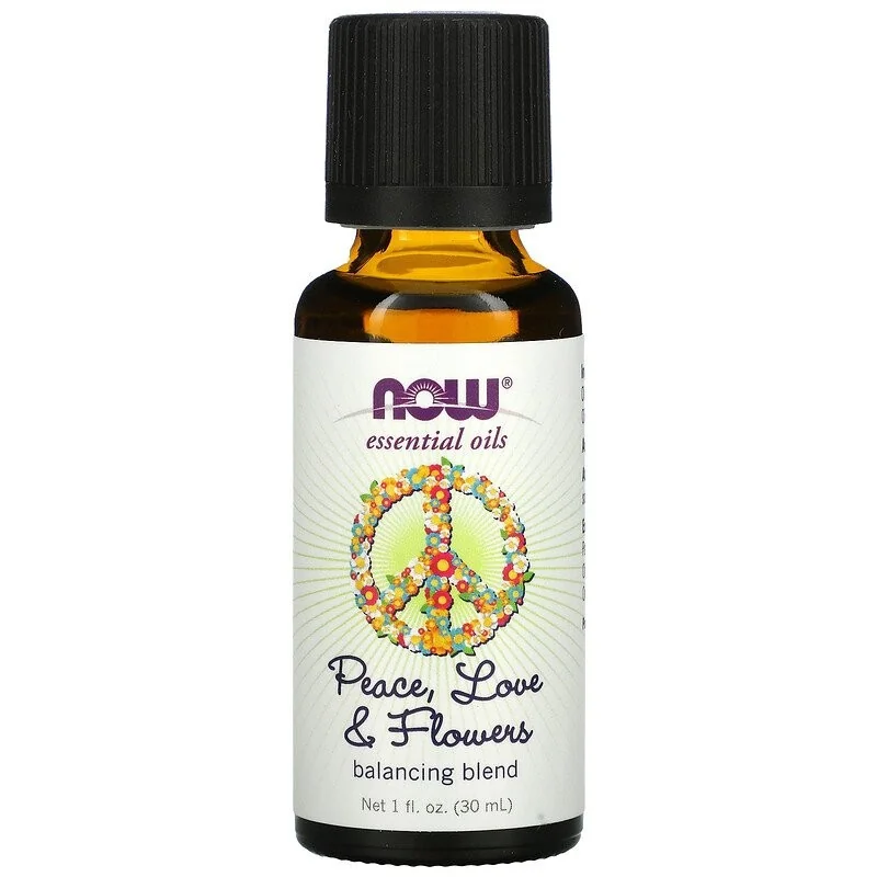 Essential Oil, Peace Love & Flowers Oil Blend - 30 ml - NOW Foods