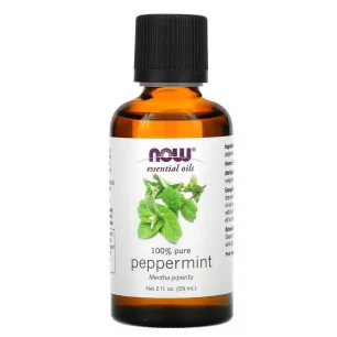 Essential Oil, Peppermint Oil - 59 ml de NOW Foods pas cher