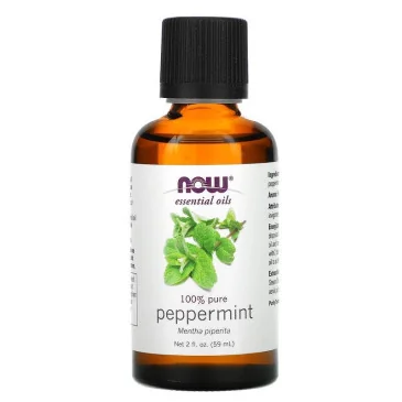 Essential Oil, Peppermint Oil - 59 ml de NOW Foods pas cher