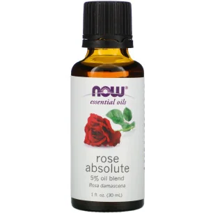 Essential Oil, Rose Absolute Oil - 30 ml de NOW Foods pas cher