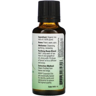 Essential Oil, Tea Tree Oil - 30 ml de NOW Foods pas cher