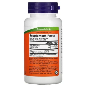 Fo-Ti, 560mg - 100 vcaps de NOW Foods pas cher - Nutriwellness