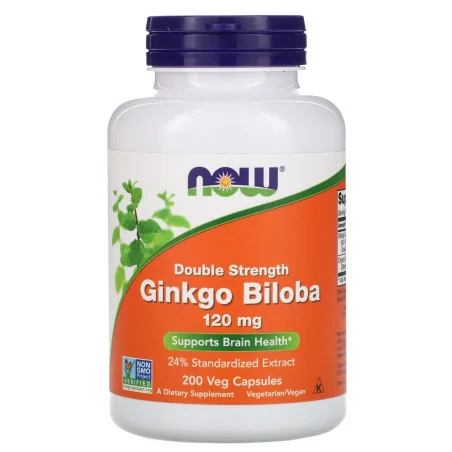 Ginkgo Biloba - 60mg - 120 vcaps - NOW Foods