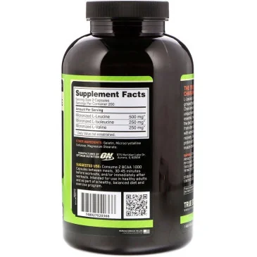 BCAA 1000 (400) d'Optimum Nutrition pas cher - Nutriwellness
