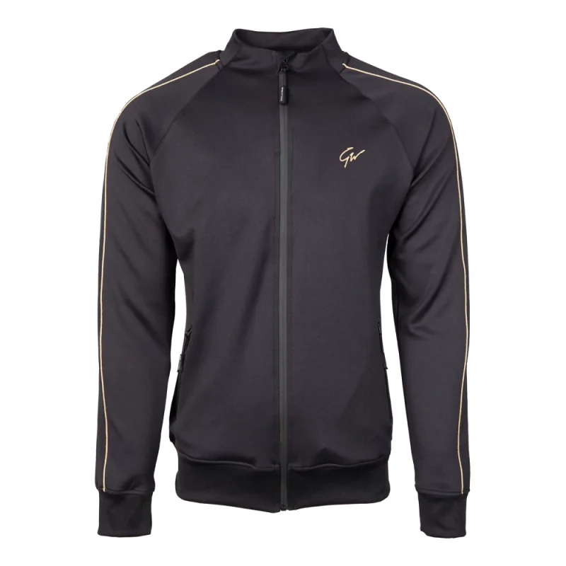 Wenden Track Jacket Black/Gold - Gorilla Wear