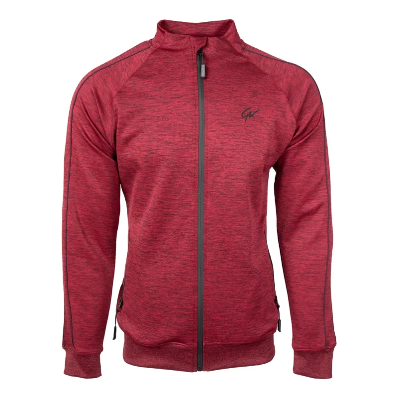 Wenden Track Jacket Burgundy Red - Gorilla Wear