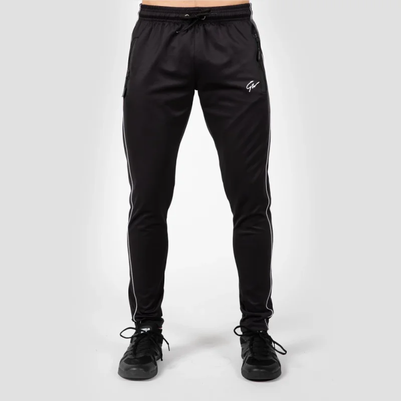Wenden Track Pants Black/White - Gorilla Wear