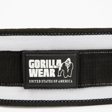 Women's Lifting Belt (Black/White) de Gorilla Wear pas cher