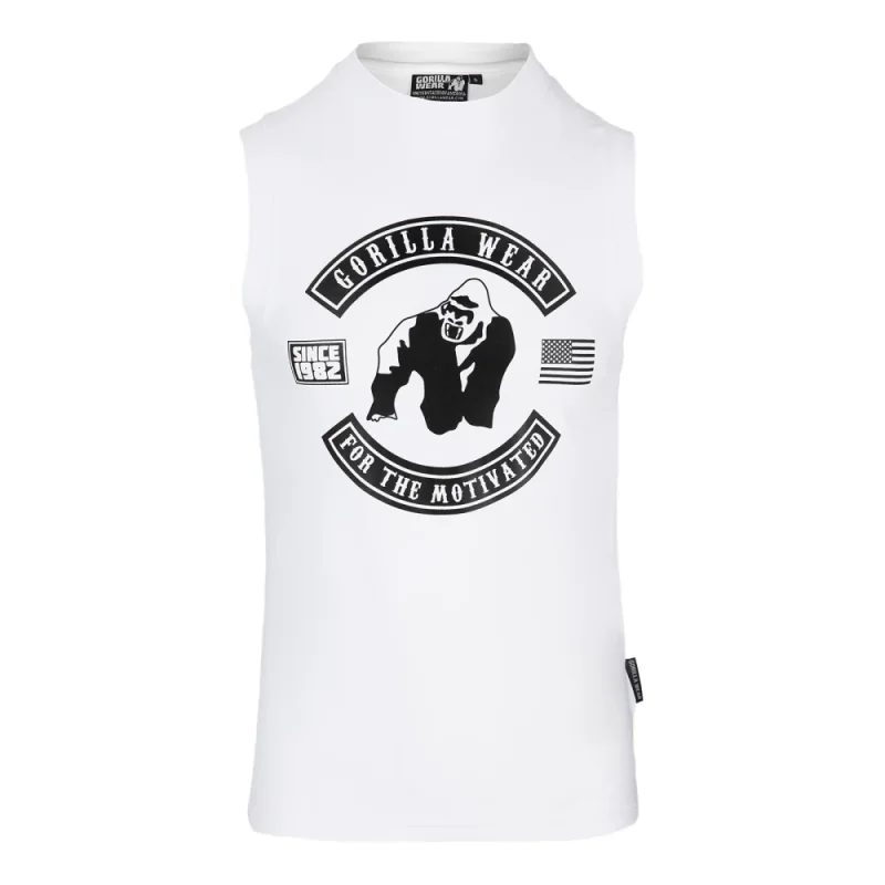 Tulsa Tank Top (White) - Gorilla Wear