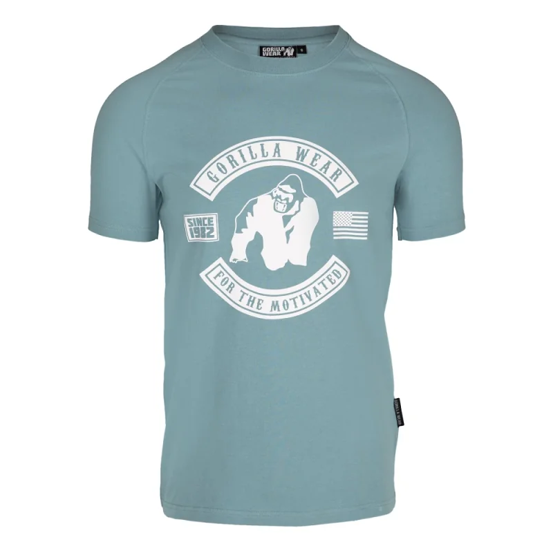 Tulsa T-Shirt (Bleu) - Gorilla Wear