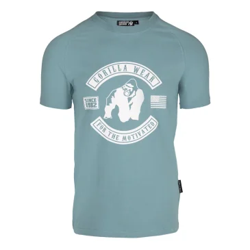 Tulsa T-Shirt (Bleu) de Gorilla Wear pas cher - Nutriwellness
