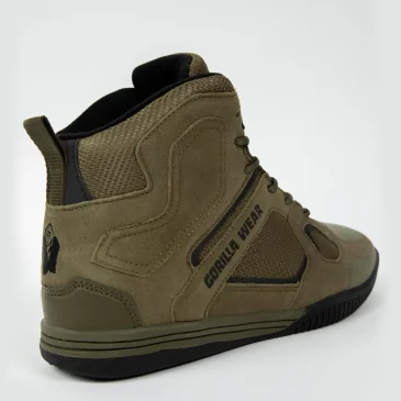 Troy High Tops (Army Green) de Gorilla Wear pas cher - Nutriwellness