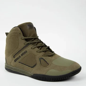 Troy High Tops (Army Green) de Gorilla Wear pas cher - Nutriwellness