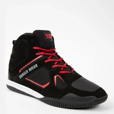 Troy High Tops (Black/Red) de Gorilla Wear pas cher - Nutriwellness