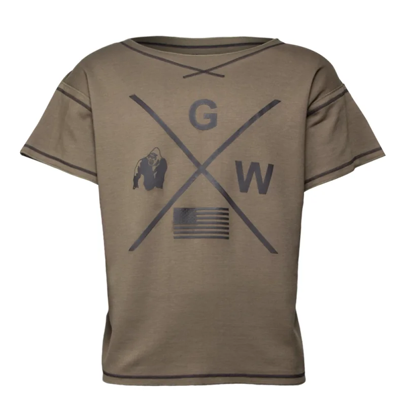 T-Shirt Sheldon Workout (Army Green) - Gorilla Wear