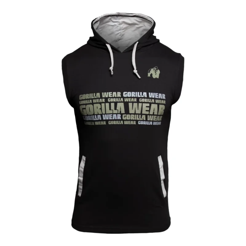 T-Shirt Melbourne Hooded (Black) - Gorilla Wear