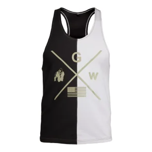 Sterling Stringer Tank Top (Black/Grey) de Gorilla Wear pas cher
