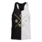 Sterling Stringer Tank Top (Black/Grey) - Gorilla Wear