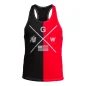 Sterling Stringer Tank Top (Black/Red) - Gorilla Wear