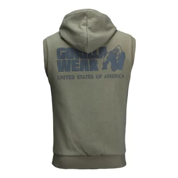 Springfield Zipped Hoodie (Army Green) de Gorilla Wear pas cher