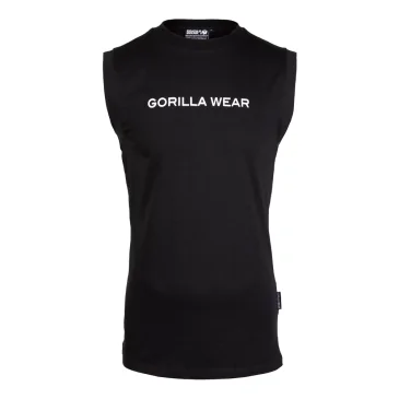Sorrento Sleeveless T-Shirt (Black) de Gorilla Wear pas cher