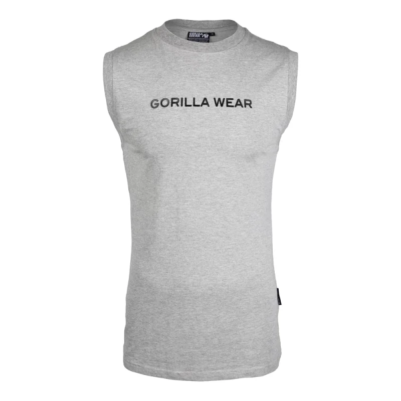 Sorrento Sleeveless T-Shirt (Gray) - Gorilla Wear
