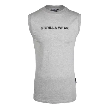 Sorrento Sleeveless T-Shirt (Gray) de Gorilla Wear pas cher