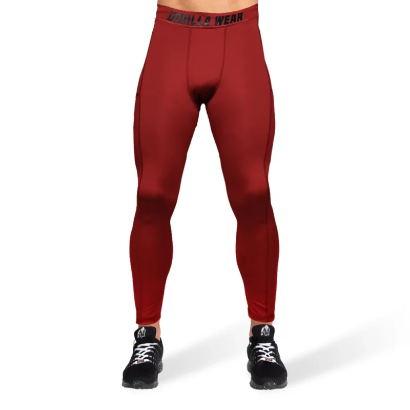 Smart Tights (Burgundy Red) - Gorilla Wear