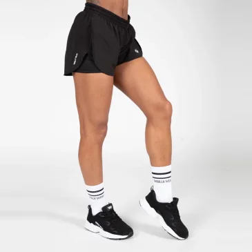 Salina 2-in-1 Shorts (Black) de Gorilla Wear pas cher - Nutriwellness