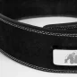 4 Inch Leather Lever Belt (Black) - Gorilla Wear