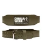 4 Inch Padded Leather Belt (Army Green) - Gorilla Wear 4 Inch Padded Leather Belt (Army Green) - Gorilla Wear