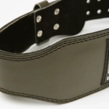 4 Inch Padded Leather Belt (Army Green) de Gorilla Wear pas cher