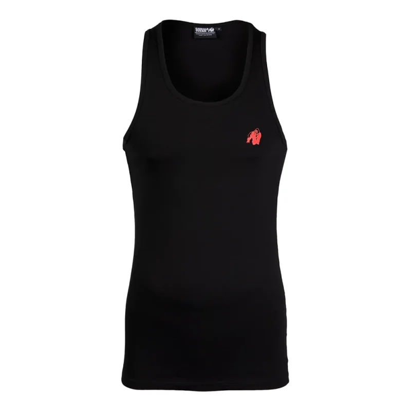 Adams Stretch Tank Top (Black) - Gorilla Wear