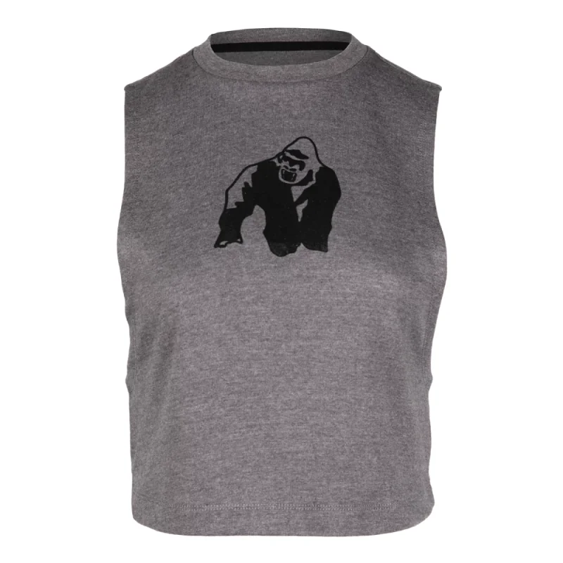 Addison Drop Armhole Tank (Gray) - Gorilla Wear