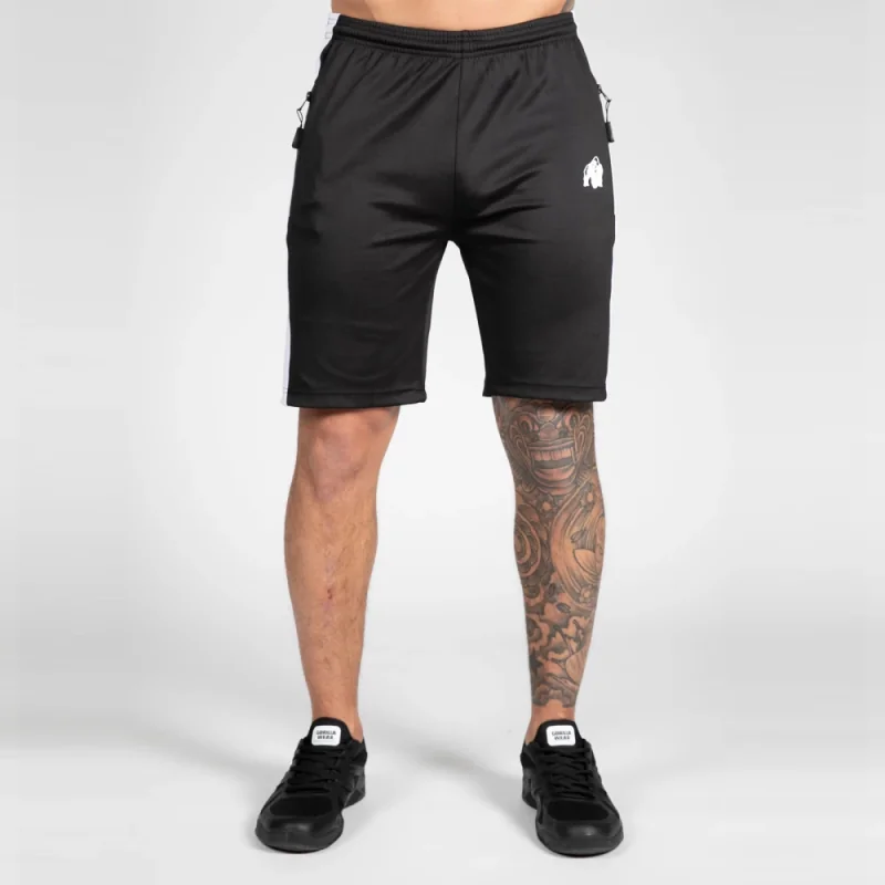 Benton Track Shorts (Black) - Gorilla Wear