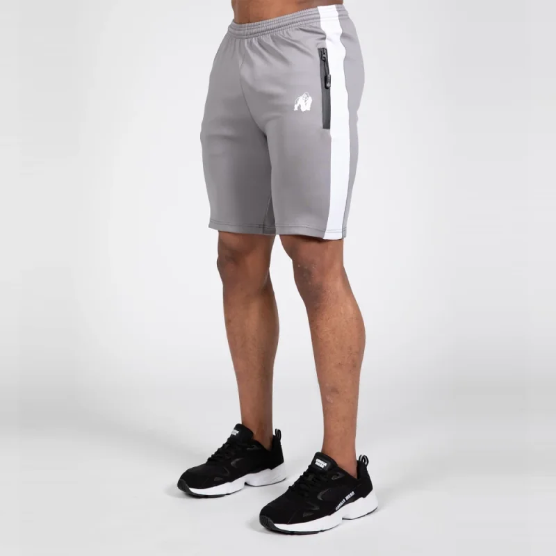 Benton Track Shorts (Gray) - Gorilla Wear
