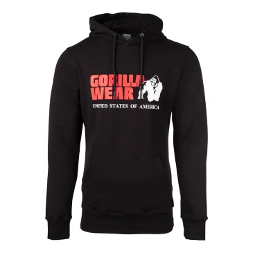 Classic Hoodie (Black) de Gorilla Wear pas cher - Nutriwellness