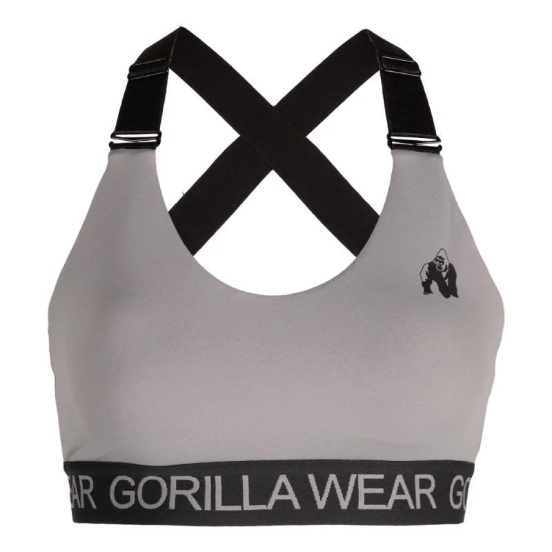 Colby Sports Bra (Gray) - Gorilla Wear